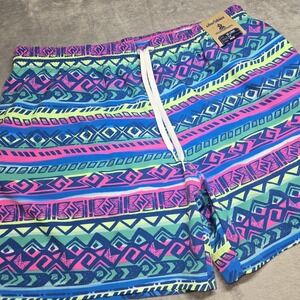 Chubbies Swim Trunks XXL Retro Tribal Pattern Shorts Mesh Lined 5.5 Inseam NWT